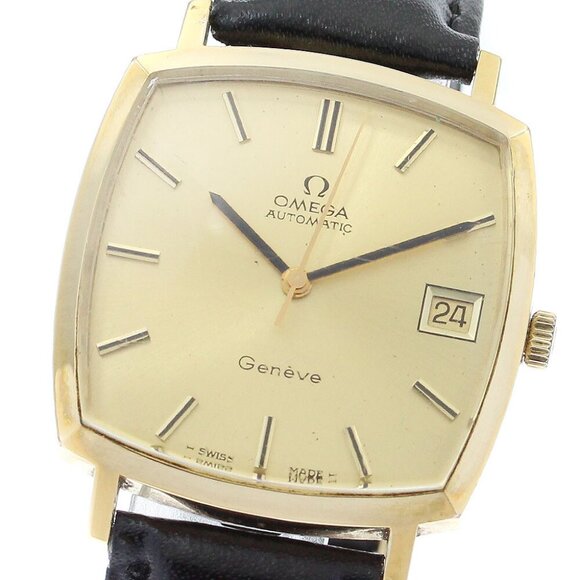 OMEGA Geneve 162.0052 Date Square Cal.1012 gold Dial Automatic Men's - Picture 5 of 13